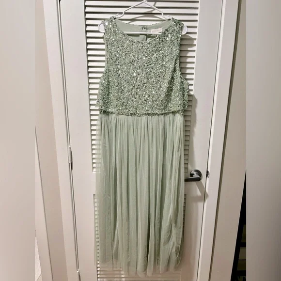 Maya Deluxe | Dresses | Like New Maya Deluxe Sequin Dress Mint Green 8 |  Poshmark